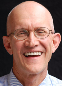 man with glasses after