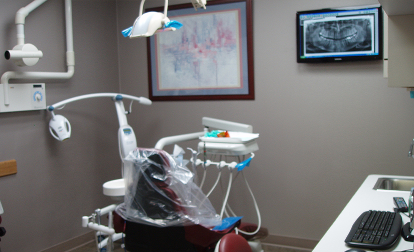 Covered dental treatment chair