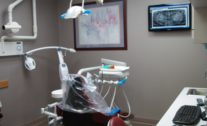 Covered dental treatment chair