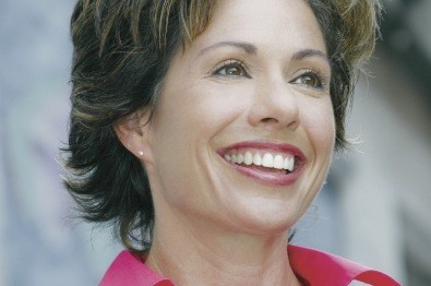 Woman smiling with flawless set of teeth