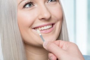 Woman with veneers