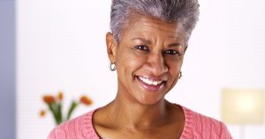 Woman who choose dental implants